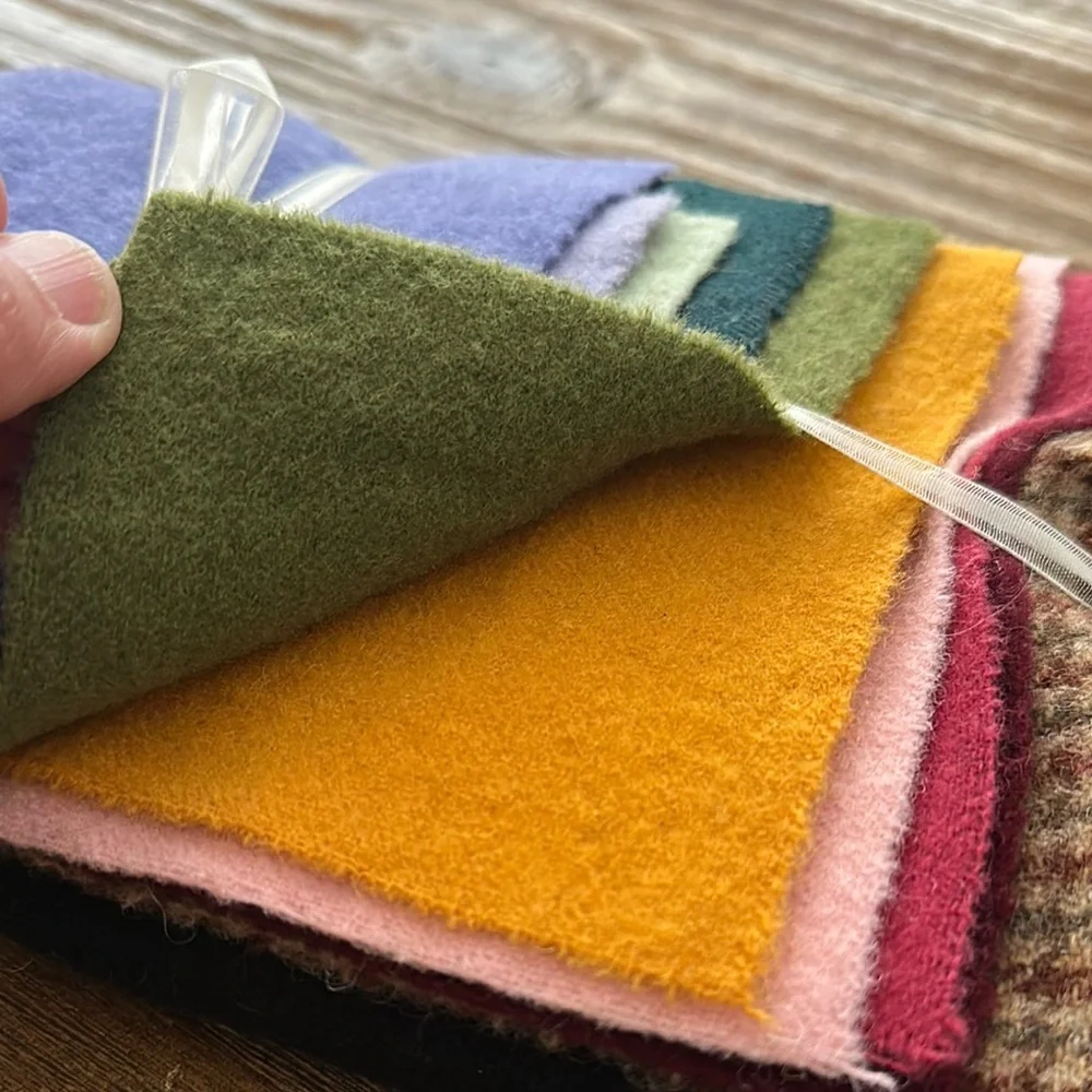 Folk Floral Wool Cottagecore Purse Set New - Picture 8 of 16